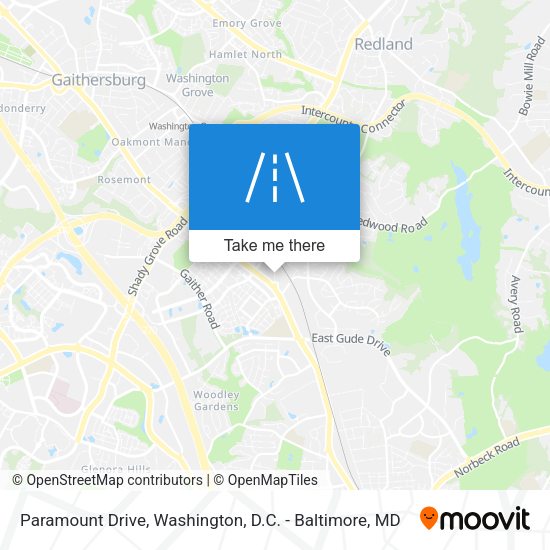 Paramount Drive map