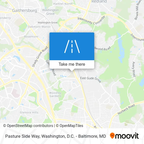 Pasture Side Way map