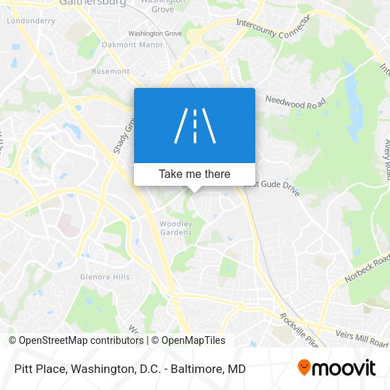 Pitt Place map