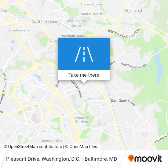 Pleasant Drive map