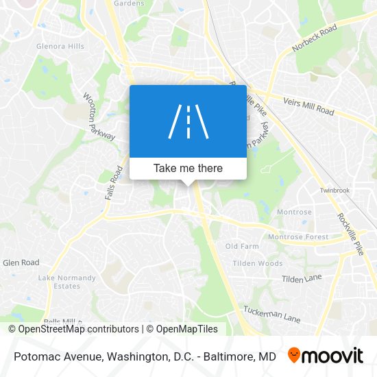 Potomac Avenue map