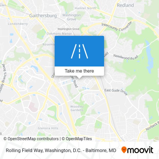 Rolling Field Way map