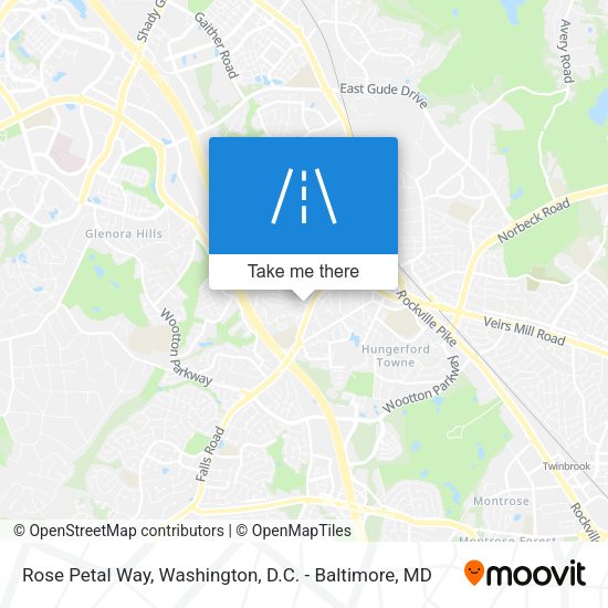 Rose Petal Way map