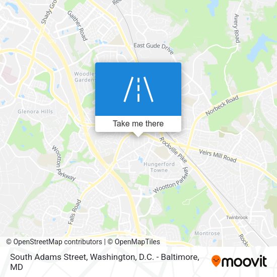 South Adams Street map
