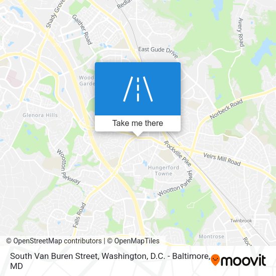 South Van Buren Street map