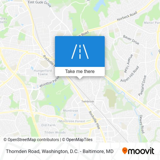 Thornden Road map