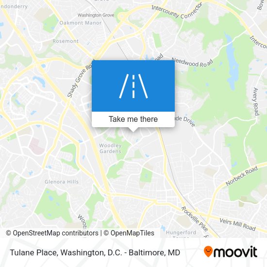 Tulane Place map