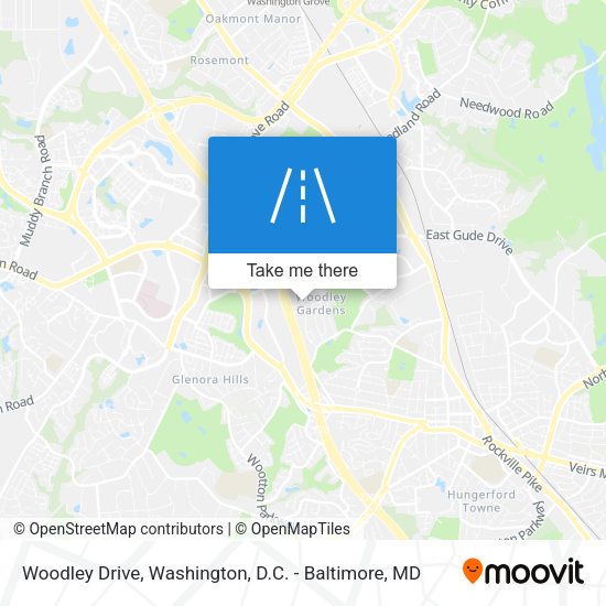 Woodley Drive map