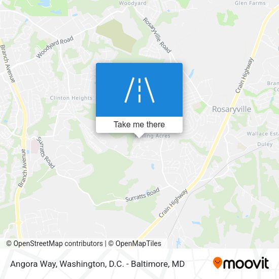 Angora Way map