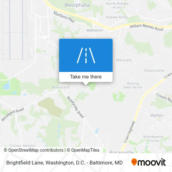 Brightfield Lane map