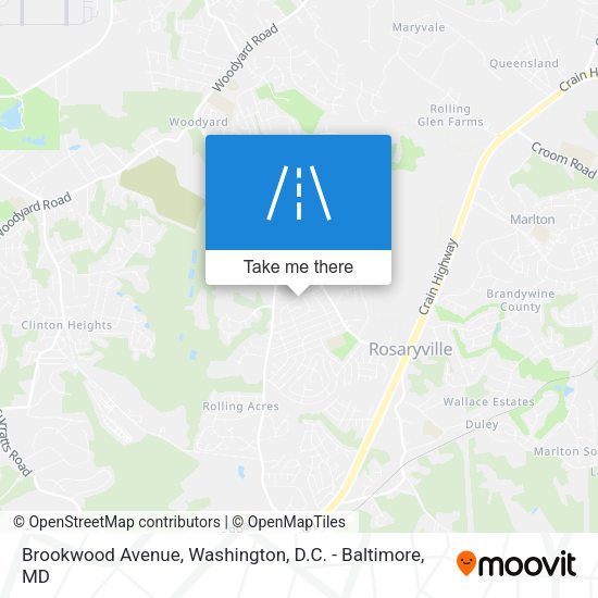 Brookwood Avenue map