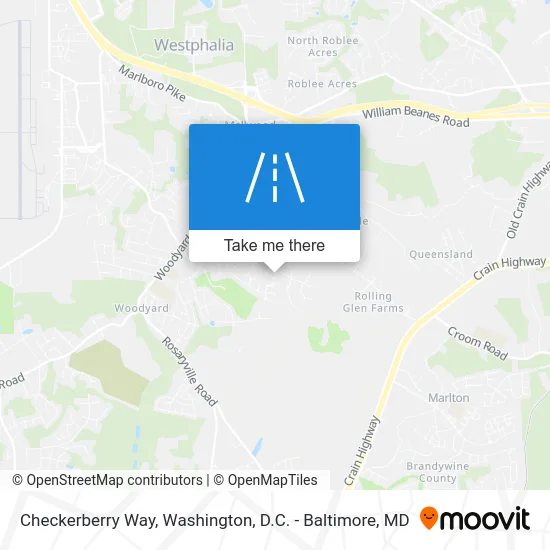 Checkerberry Way map