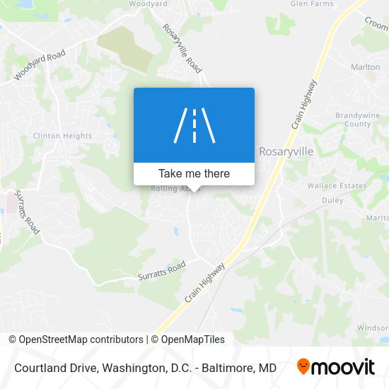 Courtland Drive map