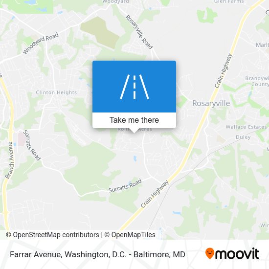 Mapa de Farrar Avenue