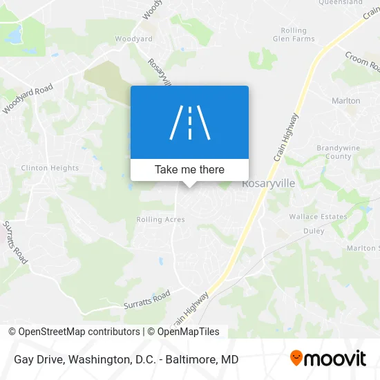 Gay Drive map