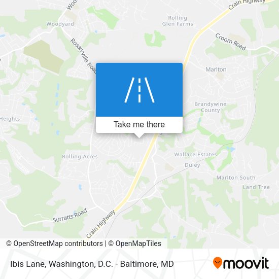 Ibis Lane map