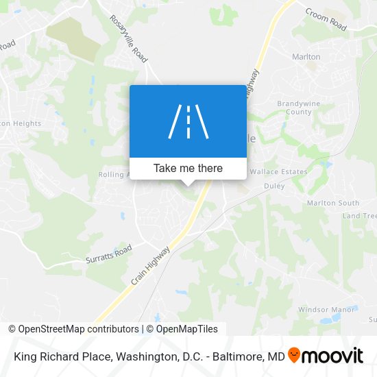 King Richard Place map