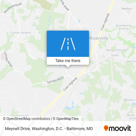 Meynell Drive map