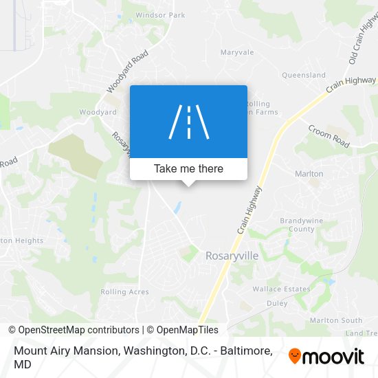 Mount Airy Mansion map