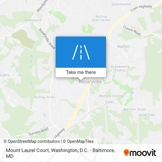 Mount Laurel Court map