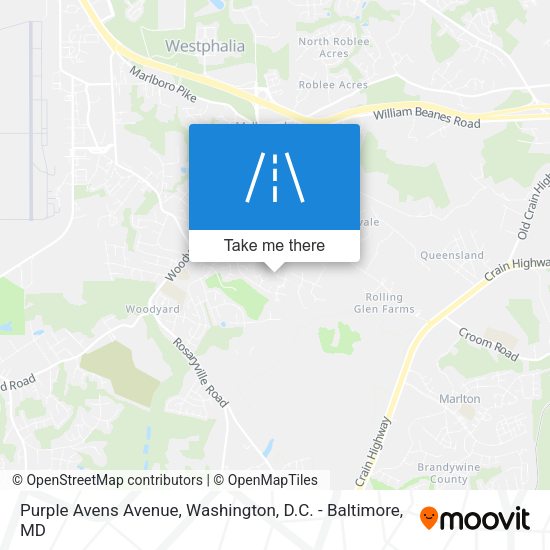 Purple Avens Avenue map