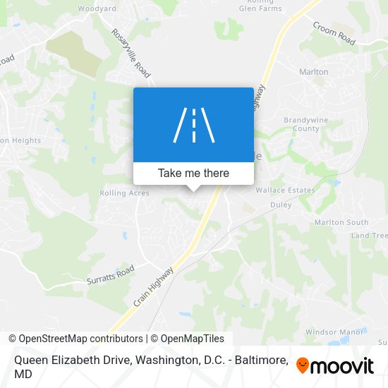 Queen Elizabeth Drive map