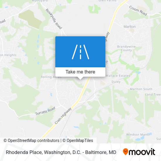 Rhodenda Place map