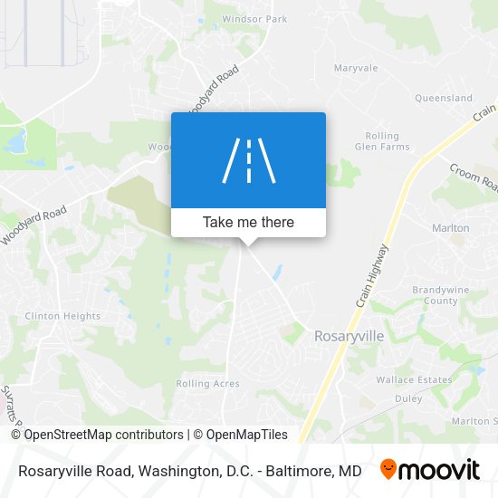 Mapa de Rosaryville Road