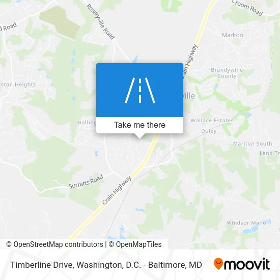 Timberline Drive map