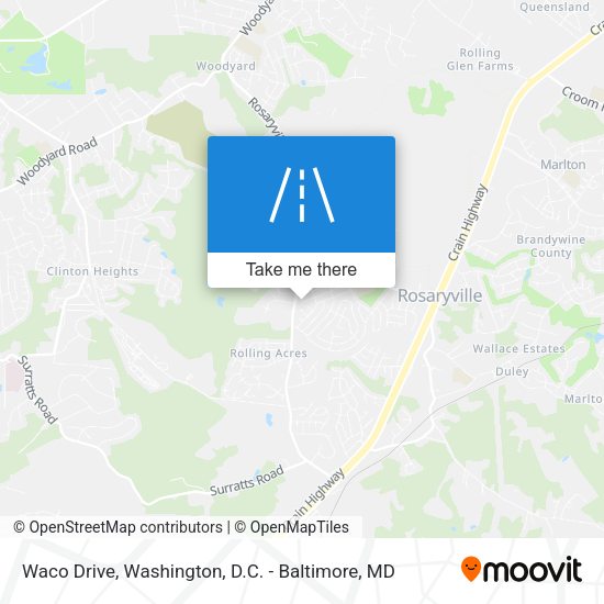 Waco Drive map