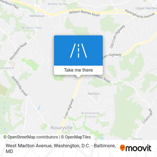 West Marlton Avenue map