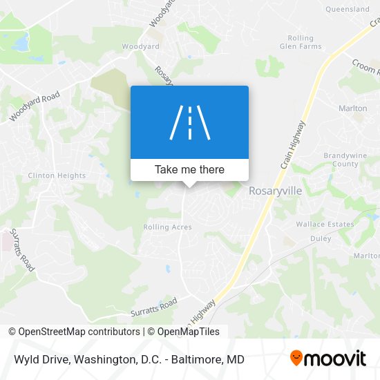 Wyld Drive map
