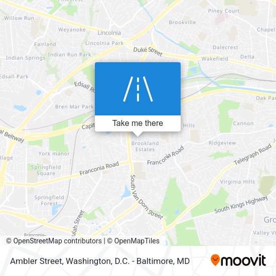 Ambler Street map