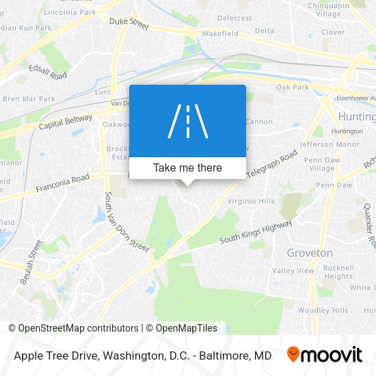Mapa de Apple Tree Drive