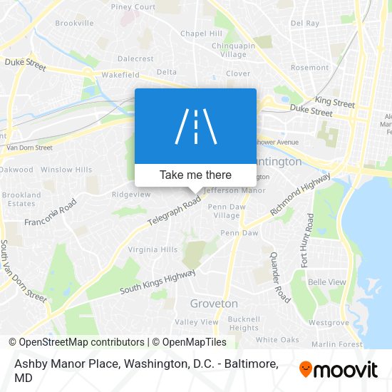 Ashby Manor Place map