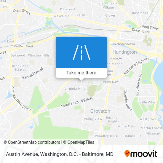 Austin Avenue map
