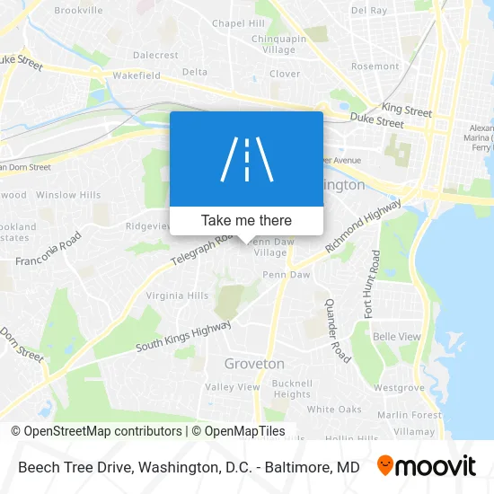 Beech Tree Drive map