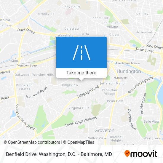 Mapa de Benfield Drive