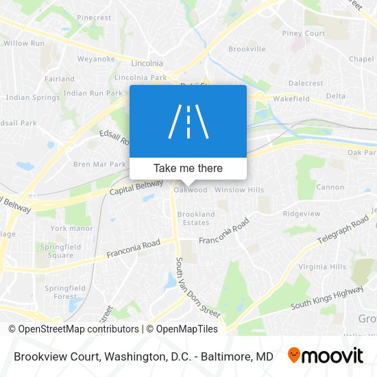 Brookview Court map