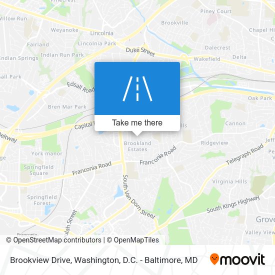 Brookview Drive map