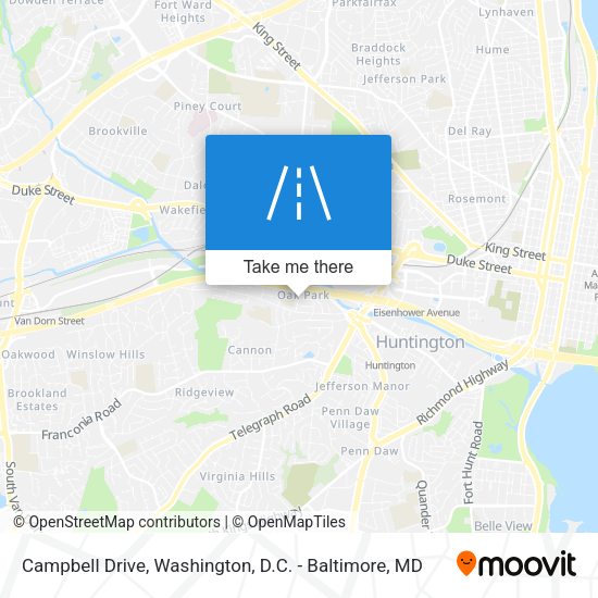 Campbell Drive map