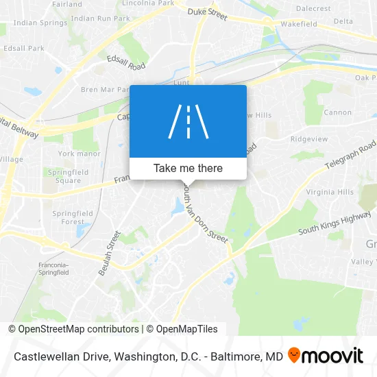 Castlewellan Drive map