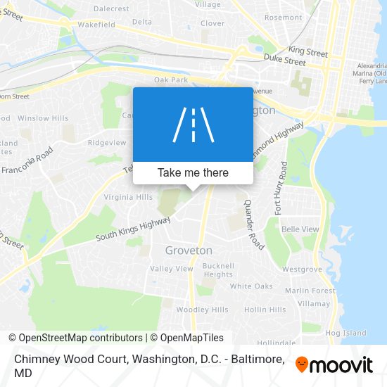 Chimney Wood Court map