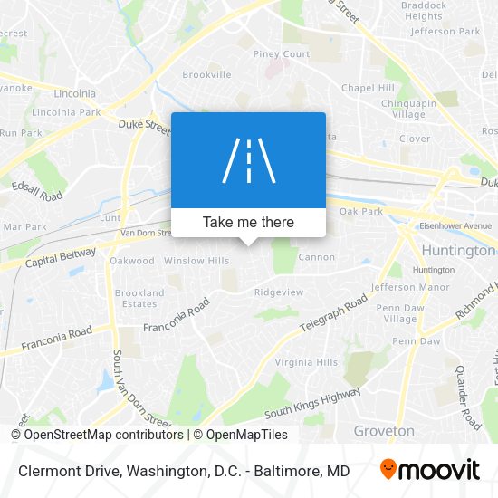 Clermont Drive map