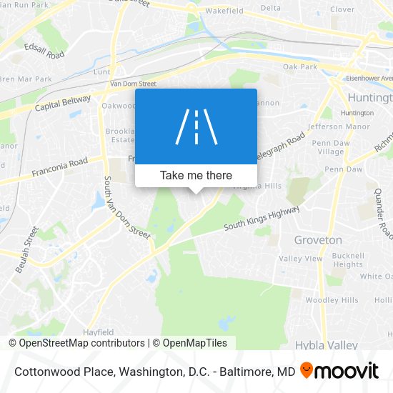 Cottonwood Place map