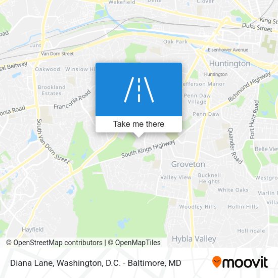 Diana Lane map