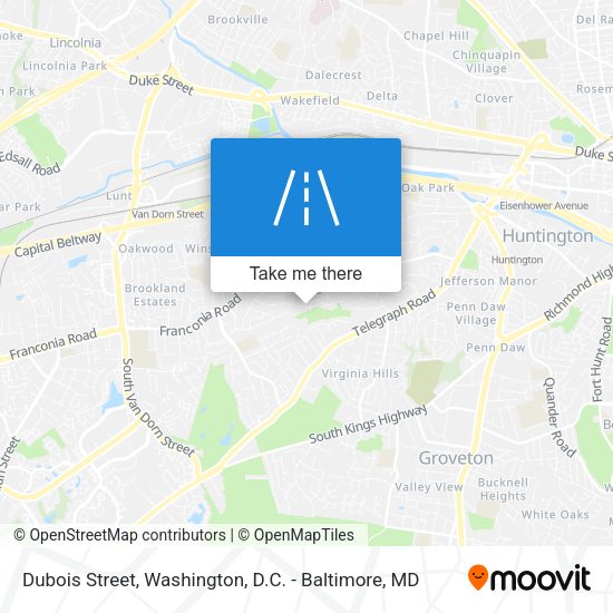 Dubois Street map