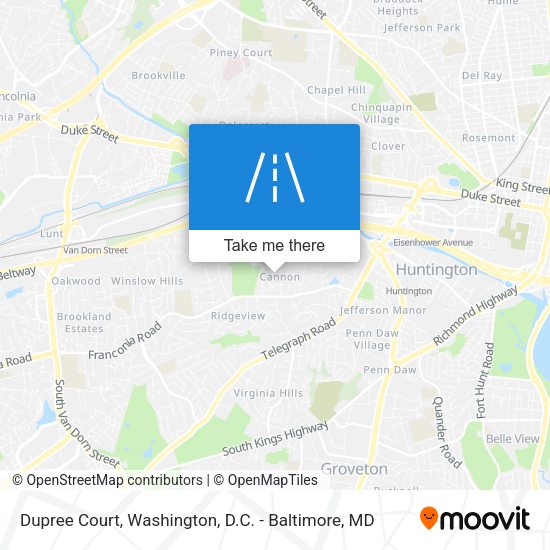 Dupree Court map