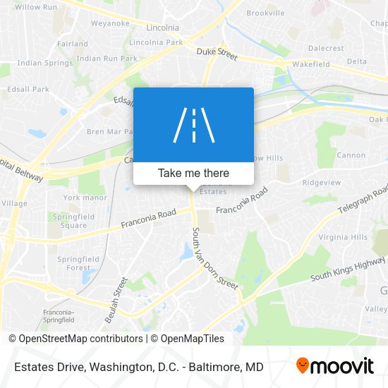 Estates Drive map