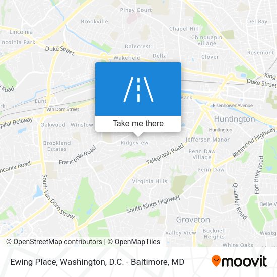 Mapa de Ewing Place